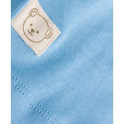 Bonfino 100% Cotton Knit Striped & Solid Shorts Pack of 3 - White Light Blue & Navy Blue
