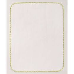 Bonfino Premium Diaper Changing Mat | 100% Organic Cotton | Waterproof Back | Foldable & Machine Washable | African Safari Print - Green & White