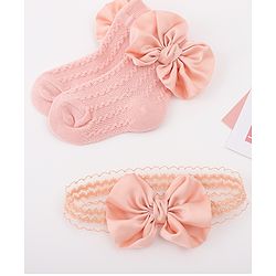 Bonfino Hair Accessories Combo Sets Free Size - Pink