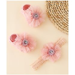 Bonfino Hair Accessories Combo Sets Free Size - Pink
