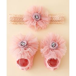 Bonfino Hair Accessories Combo Sets Free Size - Pink