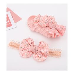 Bonfino Hair Accessories Combo Sets Free Size - Peach