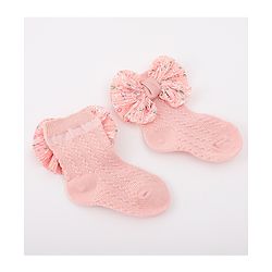 Bonfino Hair Accessories Combo Sets Free Size - Peach