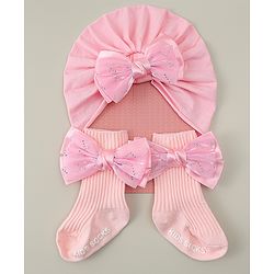 Bonfino Hair Accessories Combo Set Free size - Pink