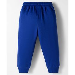 Bonfino Marvel Terry Knit Full Sleeves Oversized Sweatshirt & Lounge Pant Set with Spider Man Front & Back Graphic - Blue