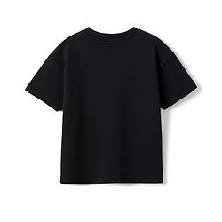 Bonfino Disney Single Jersey Knit Half Sleeves Drop Shoulder T-Shirts With Lilo N Stitch Pack Of 2 - Pink & Black