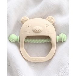 Bonfino GumEase Wrist-Fit Silicone Baby Teether| Anti-Drop Design| 100% Food-Grade Silicone| BPA-Free| Soft Sensory Chew Toy| Easy to Hold| Sterilizable| 3+ Months