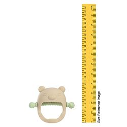 Bonfino GumEase Wrist-Fit Silicone Baby Teether| Anti-Drop Design| 100% Food-Grade Silicone| BPA-Free| Soft Sensory Chew Toy| Easy to Hold| Sterilizable| 3+ Months