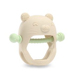 Bonfino GumEase Wrist-Fit Silicone Baby Teether| Anti-Drop Design| 100% Food-Grade Silicone| BPA-Free| Soft Sensory Chew Toy| Easy to Hold| Sterilizable| 3+ Months