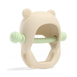 Bonfino GumEase Wrist-Fit Silicone Baby Teether| Anti-Drop Design| 100% Food-Grade Silicone| BPA-Free| Soft Sensory Chew Toy| Easy to Hold| Sterilizable| 3+ Months