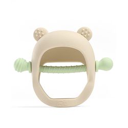 Bonfino GumEase Wrist-Fit Silicone Baby Teether| Anti-Drop Design| 100% Food-Grade Silicone| BPA-Free| Soft Sensory Chew Toy| Easy to Hold| Sterilizable| 3+ Months