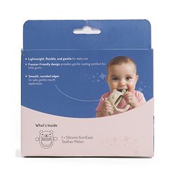 Bonfino GumEase Wrist-Fit Silicone Baby Teether| Anti-Drop Design| 100% Food-Grade Silicone| BPA-Free| Soft Sensory Chew Toy| Easy to Hold| Sterilizable| 3+ Months