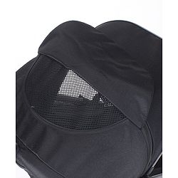 Bonfino Triton Ace Landscape Stroller with Reversible Handle - Black| Safety Harness| Suspension Wheels| Swivel Lock| Linked Brake| Reclining Seat| Adjustable Leg Rest| Foldable Canopy