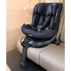 Bonfino ProShield Max ISOFIX Convertible Car Seat With Support Leg - Black| i-Size with 360° Rotating Seat| Support Leg & SPS Side Protection| R129 Certified| Rear & Forward Facing| 0 -12 Years
