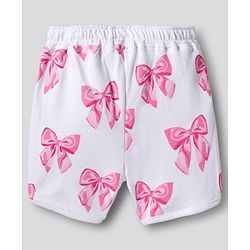 Bonfino Cotton Knit Short With Floral Print Pack Of 3 - Pink White & Fuchsia