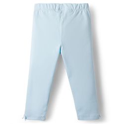 Bonfino Cotton Knit Full Length Solid Colour Leggings Pack Of 3 - Pink Yellow & Light Blue