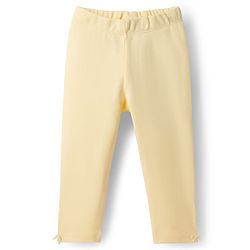 Bonfino Cotton Knit Full Length Solid Colour Leggings Pack Of 3 - Pink Yellow & Light Blue