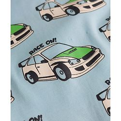 Bonfino 100% Cotton Knit Half Sleeves Racing Printed Rompers Pack Of 3 - Multicolor