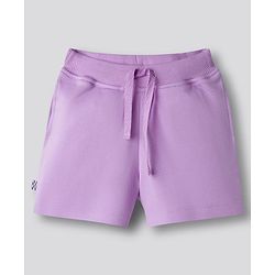 Bonfino 100% Cotton Knit Above Knee Length Shorts with Stripes Pack of 3 - White & Lavender