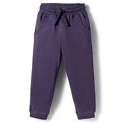 Bonfino 100% Cotton Knit Full Length Track Pant With Cargo Pocket & Vehicle Print Pack Of 2 - Navy Blue & Light Blue