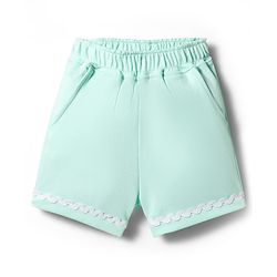 Bonfino 100% Cotton Knit Shorts with Ricrac Lace Detailing Pack of 3 - Multicolor