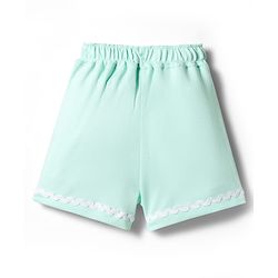 Bonfino 100% Cotton Knit Shorts with Ricrac Lace Detailing Pack of 3 - Multicolor