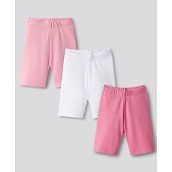 Bonfino 100% Cotton Knit Solid Shorts Pack of 3 - Multicolor