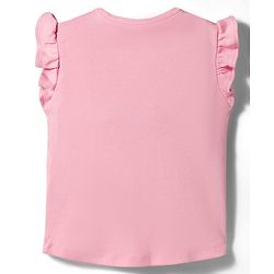 Bonfino 100% Cotton Knit Flutter Sleeves T-Shirts with 3D Applique & Shorts Pack of 2 - Pink & Purple