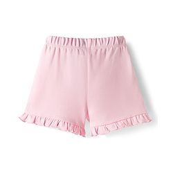 Bonfino 100% Cotton Knit Shorts with Ice Cream Print & Bow Applique Pack of 3 - Purple Pink & Yellow