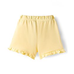 Bonfino 100% Cotton Knit Shorts with Ice Cream Print & Bow Applique Pack of 3 - Purple Pink & Yellow