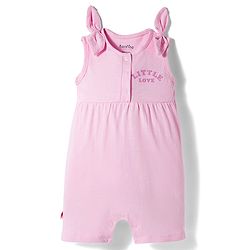 Bonfino 100% Cotton Knit Sleeveless Text Printed Rompers Pack of 3- Multicolour