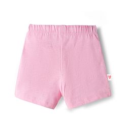 Bonfino 100% Cotton Knit Solid Colour Shorts With Pocket Pack Of 3 - Yellow Pink & Blue