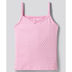 Bonfino Cotton Knit Sleeveless Striped Hearts & Polka Dots Printed Slips Pack Of 5 - Multicolour