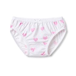 Bonfino Cotton Elastane Knit Star Heart Printed Panties Pack of 5 - Multicolor