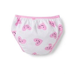 Bonfino Cotton Elastane Knit Star Heart Printed Panties Pack of 5 - Multicolor
