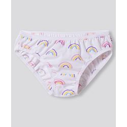 Bonfino Cotton Elastane Knit Unicorn & Striped Panties Pack of 5- Multicolour