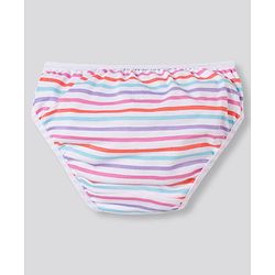 Bonfino Cotton Elastane Knit Unicorn & Striped Panties Pack of 5- Multicolour