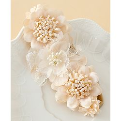 Bonfino Headbands With Floral Applique - Multicolor
