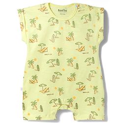 Bonfino 100% Cotton Knit Half Sleeve Printed Rompers Pack Of 4 - Multicolor