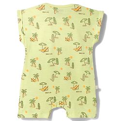 Bonfino 100% Cotton Knit Half Sleeve Printed Rompers Pack Of 4 - Multicolor