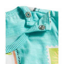 Bonfino 100% Cotton Knit Half Sleeve Printed Rompers Pack Of 4 - Multicolor