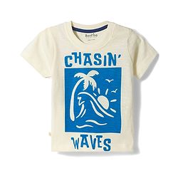 Bonfino Cotton Knit T-Shirts Half Sleeve With Beach Theme Print Pack Of 5 Multi color 9-12 Months