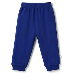 Bonfino 100% Cotton Knit Full Length Lion Printed Lounge Pant - Navy Blue