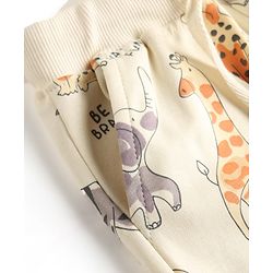Bonfino 100% Cotton Knit Above Knee Length Animal Printed Shorts Pack of 3 - Multicolor