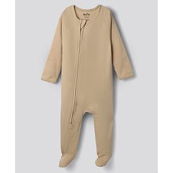Bonfino 100% Cotton Knit Full Sleeves Solid Sleepsuits Pack Of 5 & Caps Pack Of 3 - Multicolor