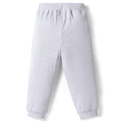 Bonfino 100% Cotton Knit Full Length Trackpant With Vehicle Print - Grey
