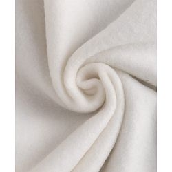 Bonfino Fleece Knit Full Sleeves Oversized Drop Shoulder Winter Wear Suit Bear & Text Print - Off White