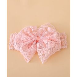 Bonfino Headband & Socks Combo Set With Bow Applique - Pink