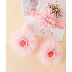 Bonfino Headband & Socks Combo Set- Pink