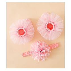 Bonfino Headband & Socks Combo Set- Pink
